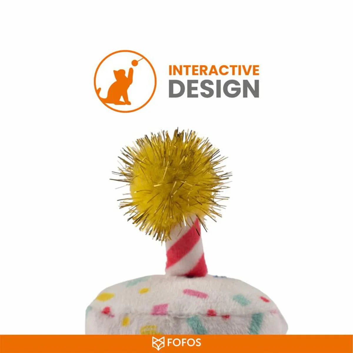 Fofos Birthday Cake Cat Toy - Zigly
