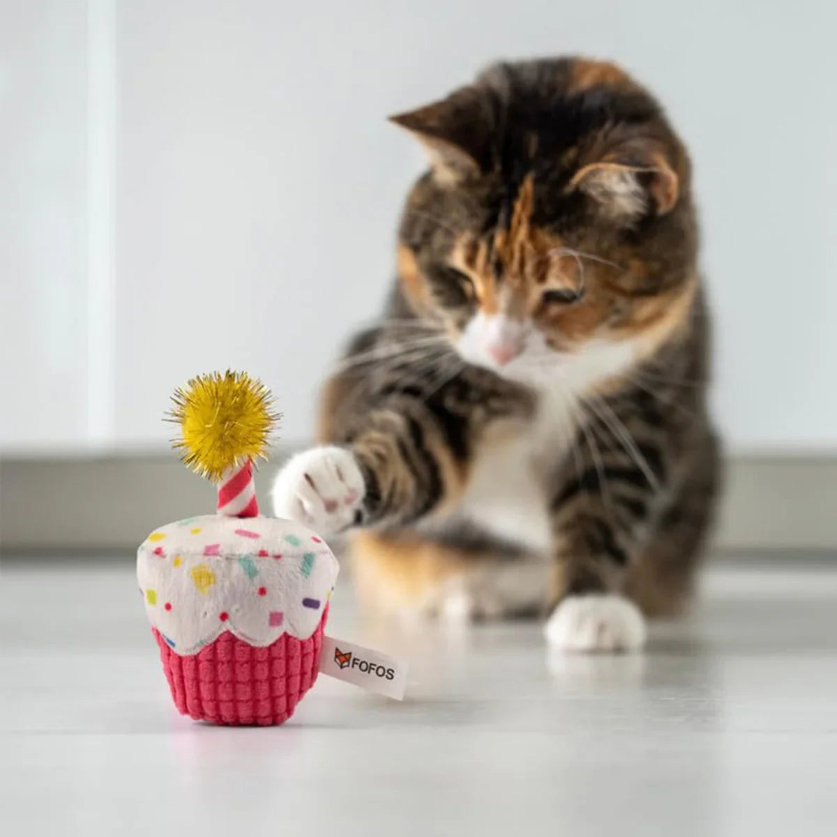 Fofos Birthday Cake Cat Toy - Zigly