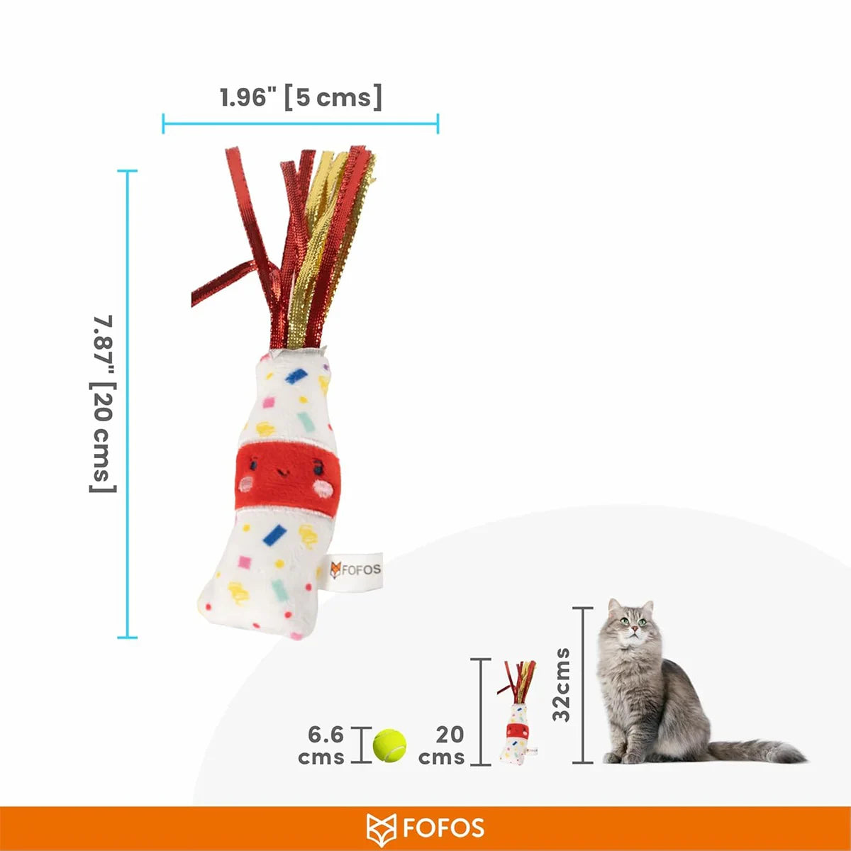 Fofos Birthday Drink Cat Toy - Zigly