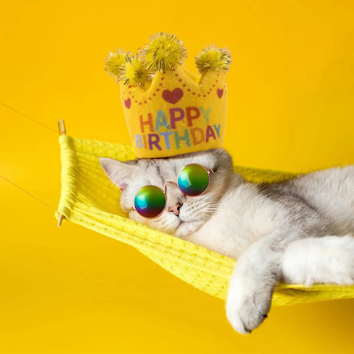 Fofos Birthday Crown Cat Toy - Zigly