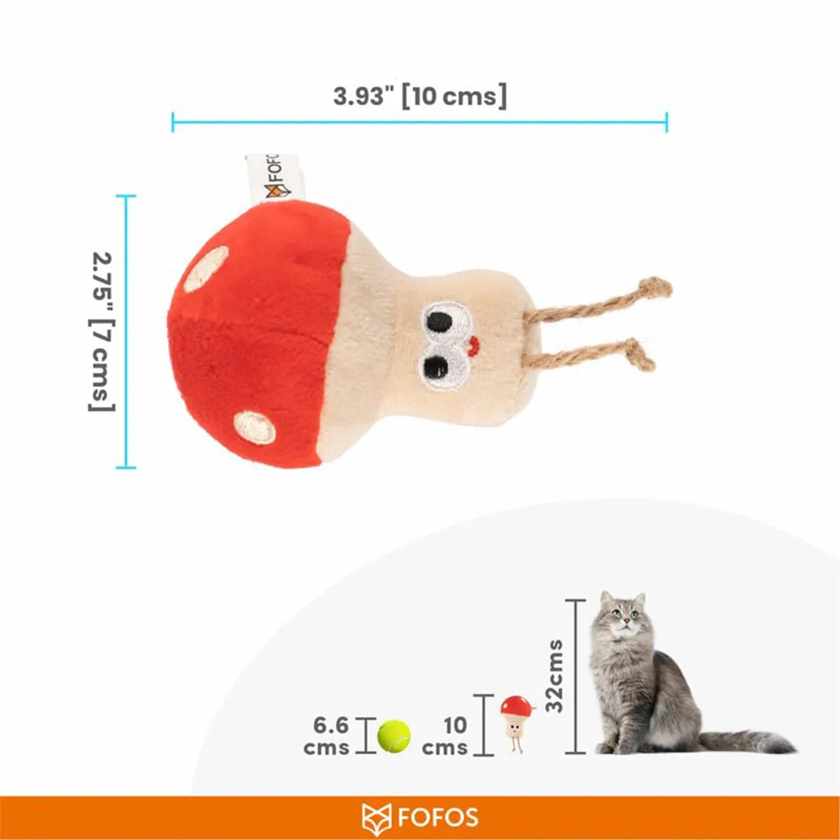 Fofos Mushroom Cat Toy - Zigly