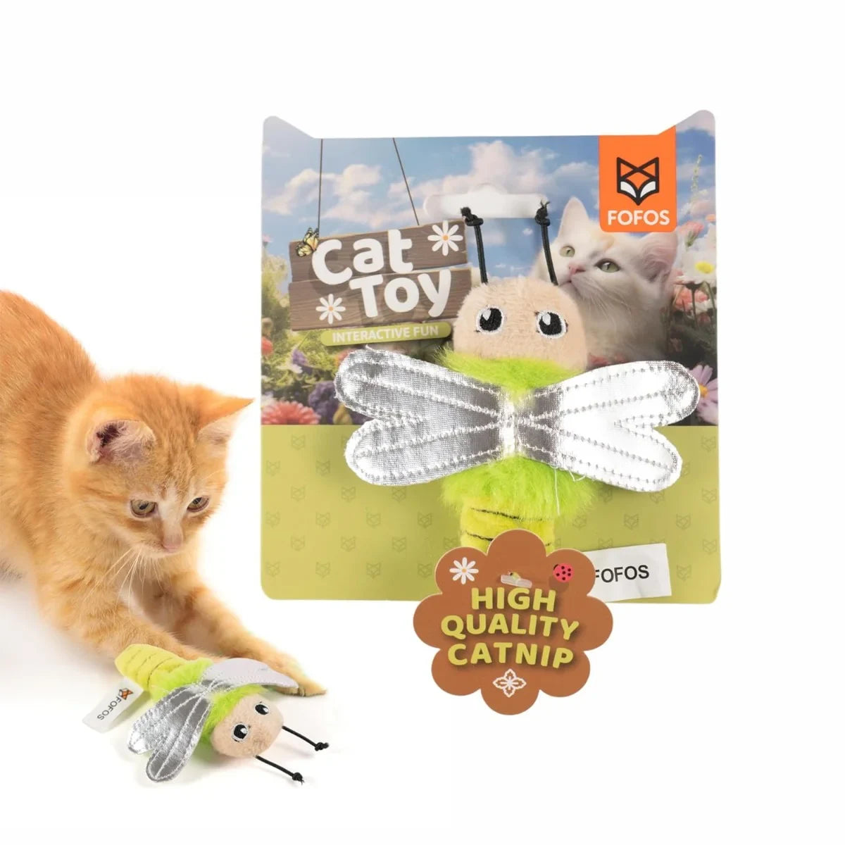 Fofos Dragonfly Cat Toy - Zigly