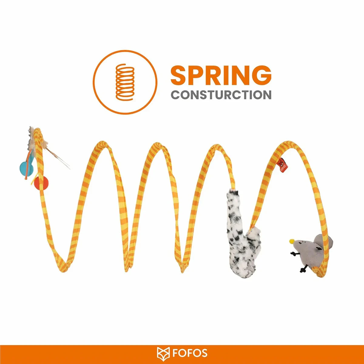 Fofos Safari Spiral Cat Tunnel - Zigly