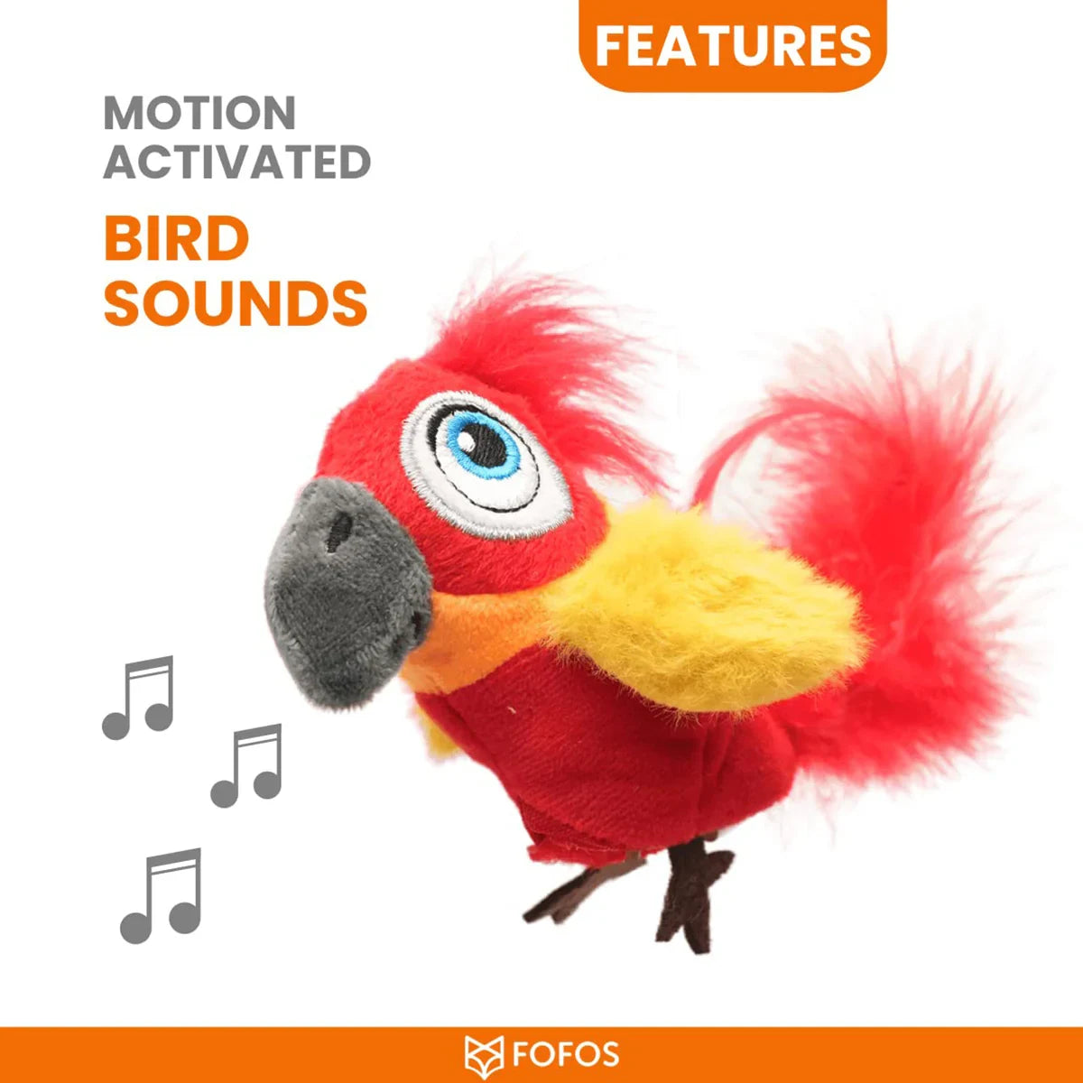 Fofos Parrot With Catnip Balls Cat Toy - Zigly