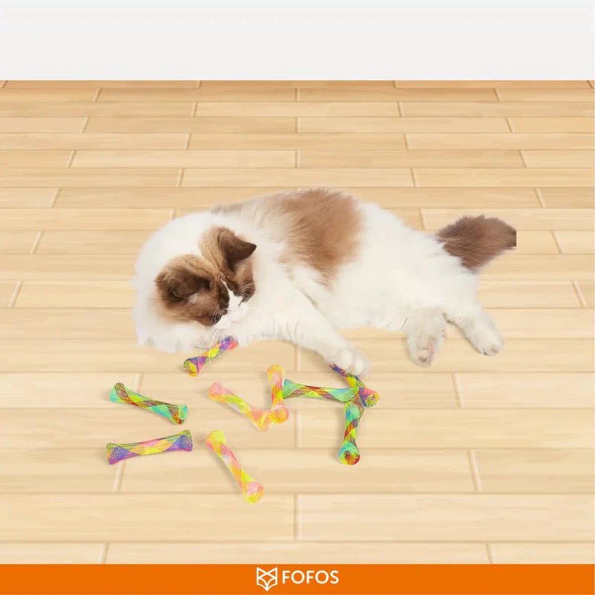 Fofos Spring Tube Cat Toy 3Pk - Zigly