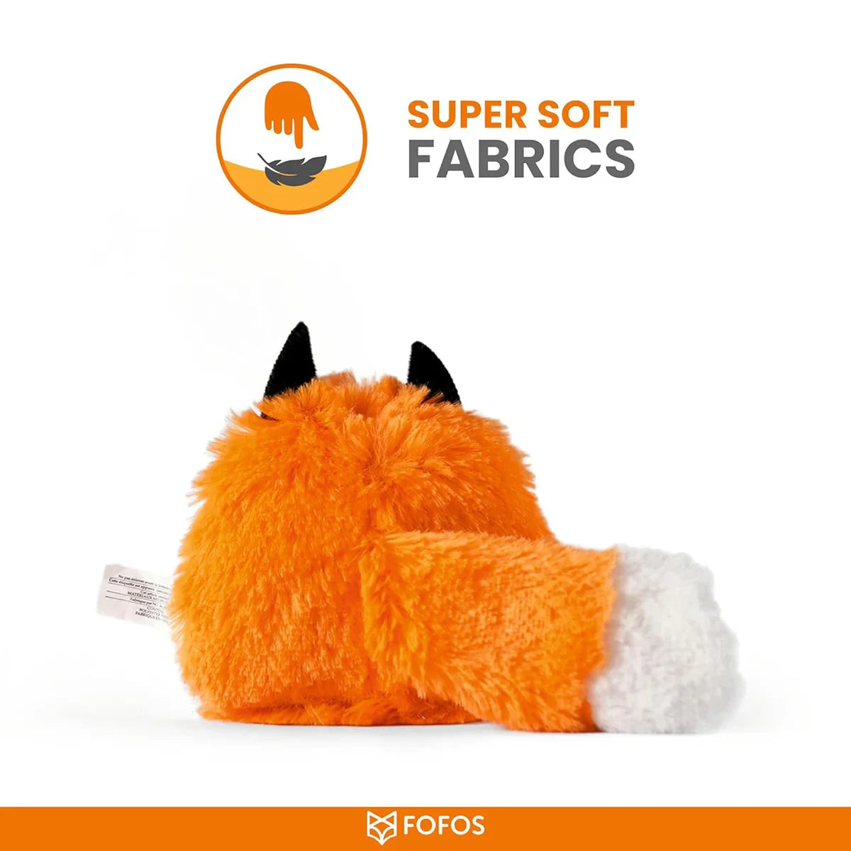 Fofos Floppy Crinkle Cat Toy Fox - Zigly