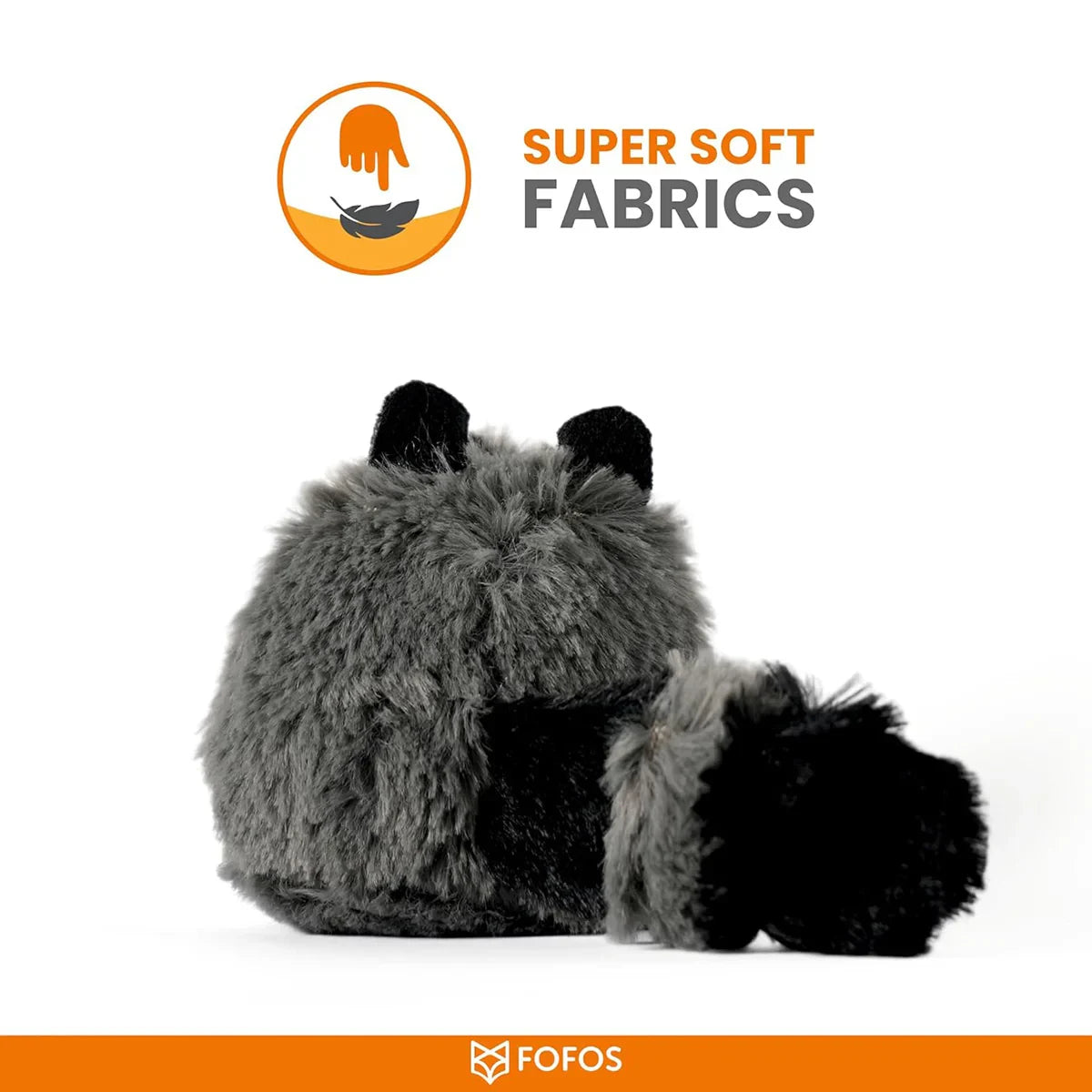 Fofos Floppy Crinkle Cat Toy Raccoon - Zigly