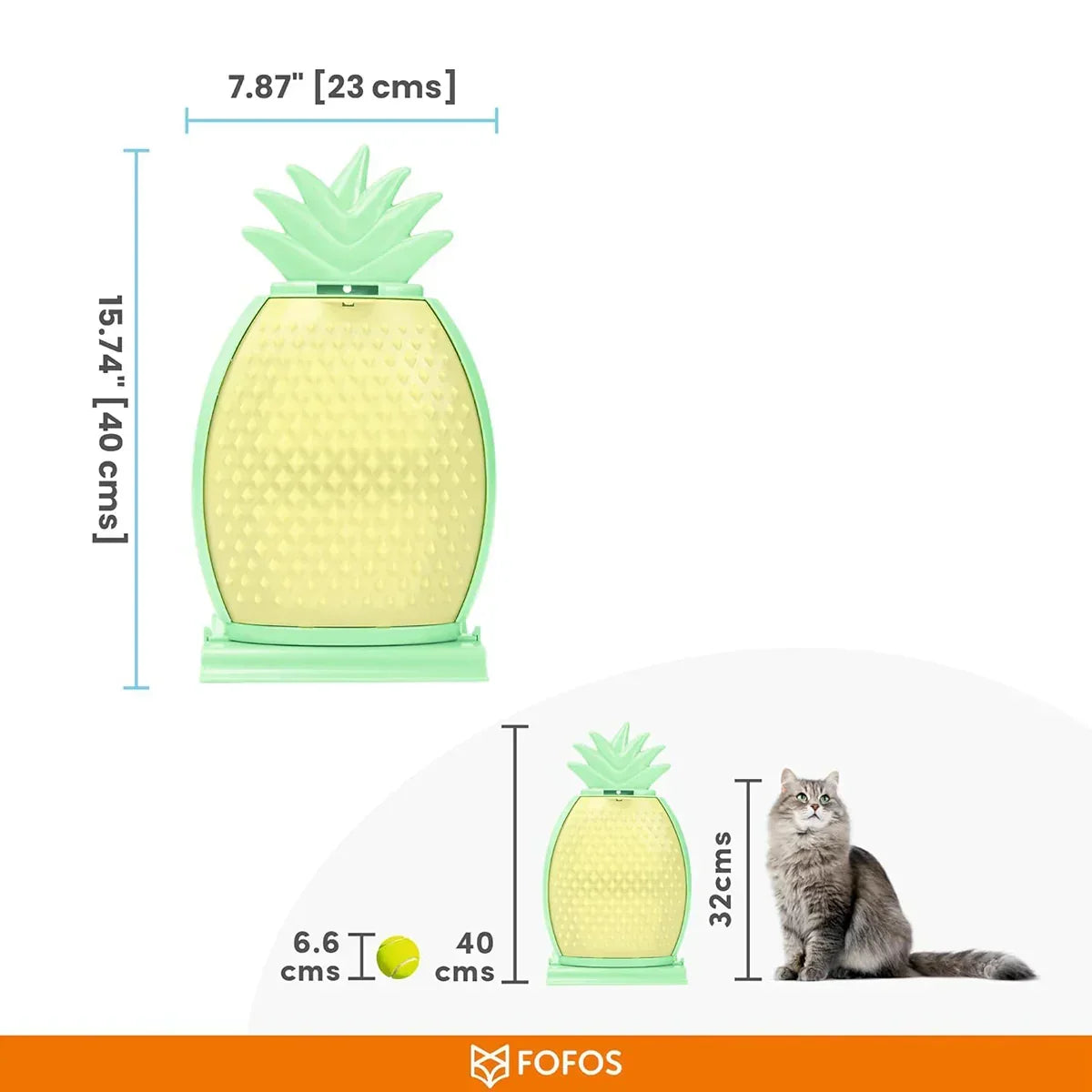 Fofos Pineapple Kitty Comber Cat Scratcher - Zigly