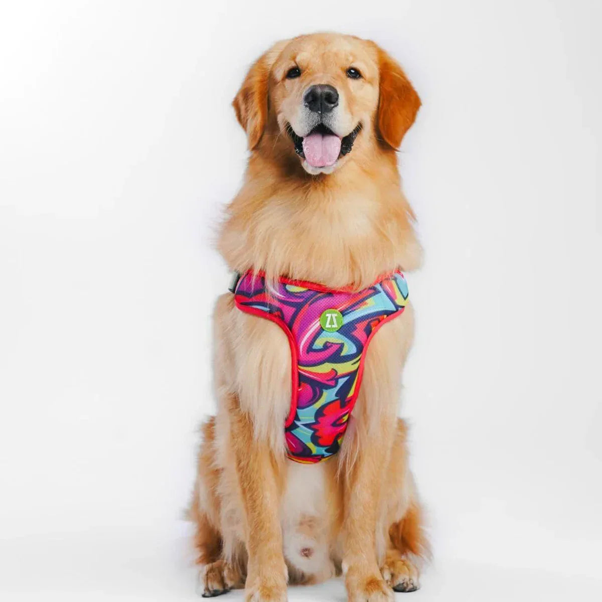 Zoomiez Adjustable Step-in Mesh Dog Harness - Drip - Zigly