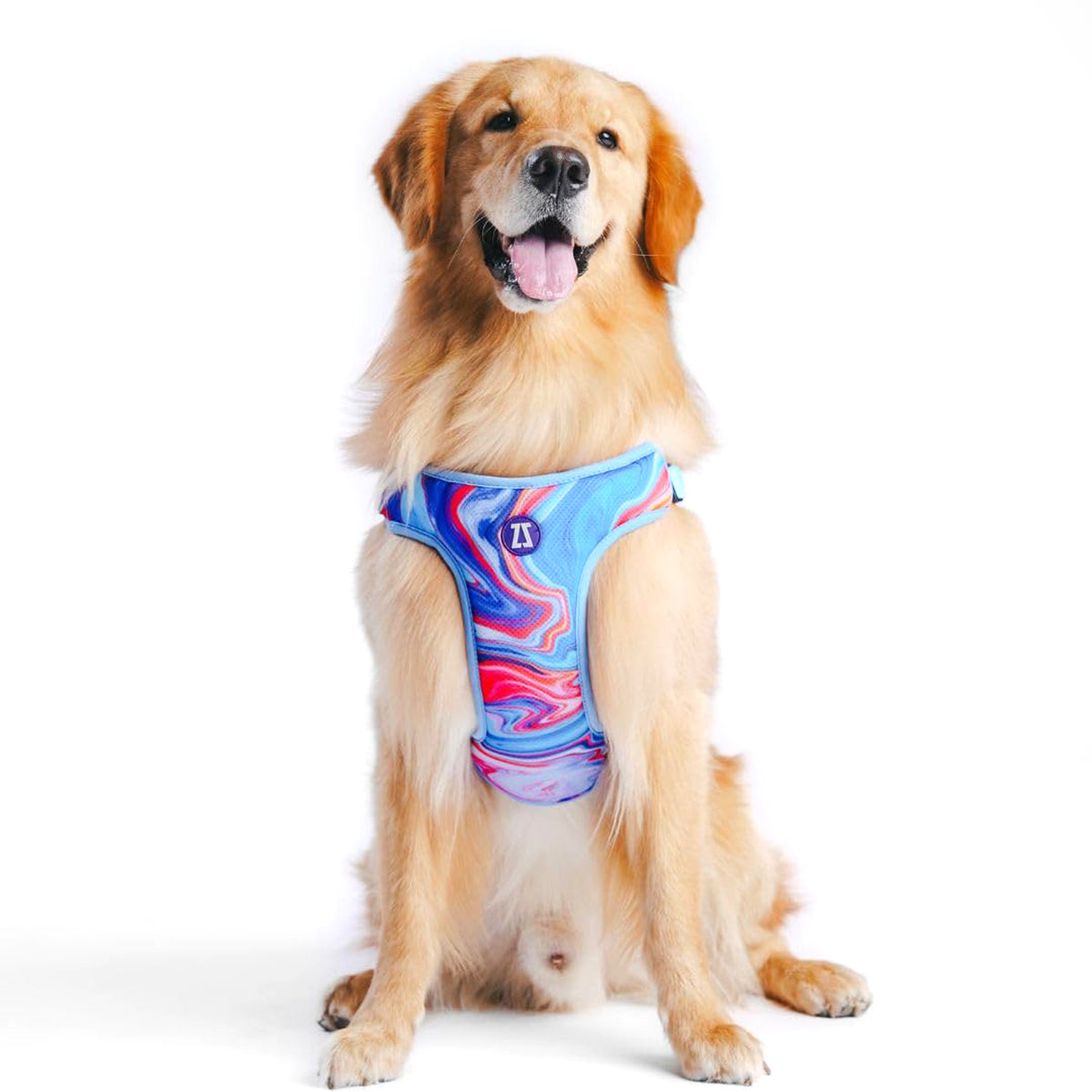 Zoomiez Adjustable Step-in Mesh Dog Harness - Fluid - Zigly