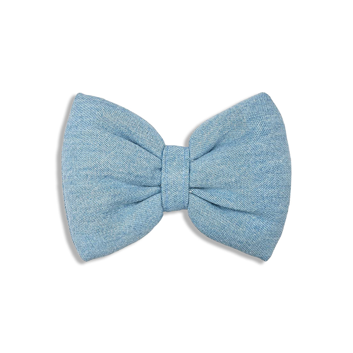 Mutt Of Course Light Denim Bow Tie - Zigly