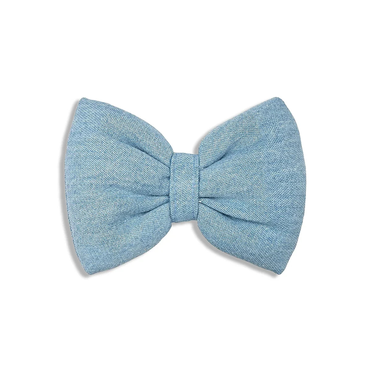 Mutt Of Course Light Denim Bow Tie - Zigly