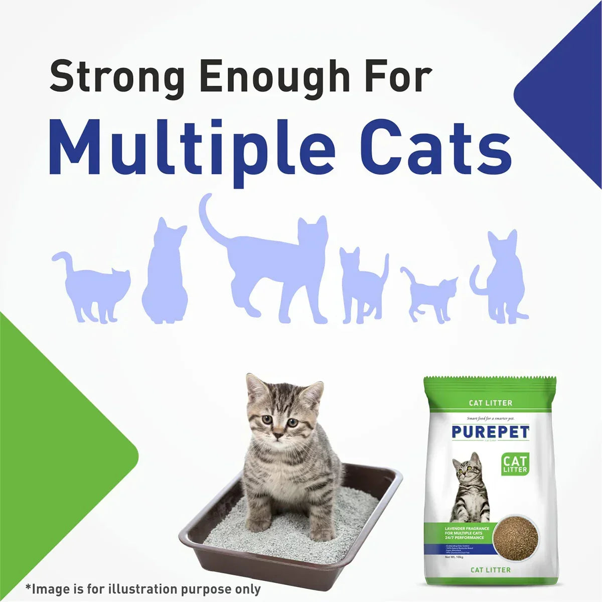 Purepet Clumping Cat Litter - Lavender - Zigly