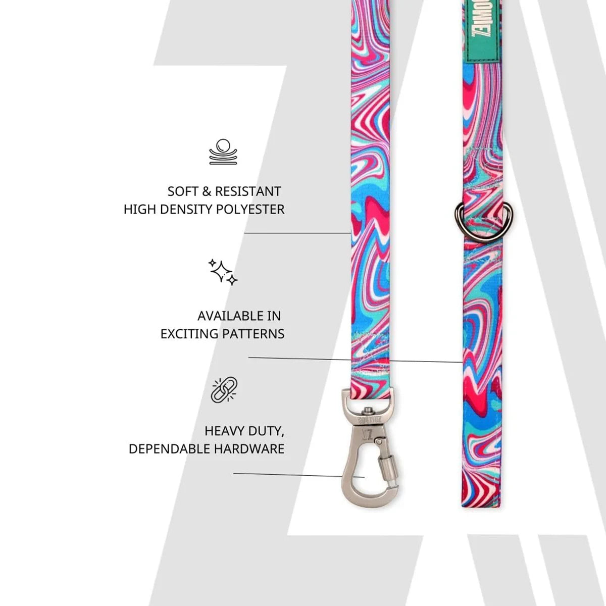Zoomiez Fuse Printed Dog Leash - Zigly
