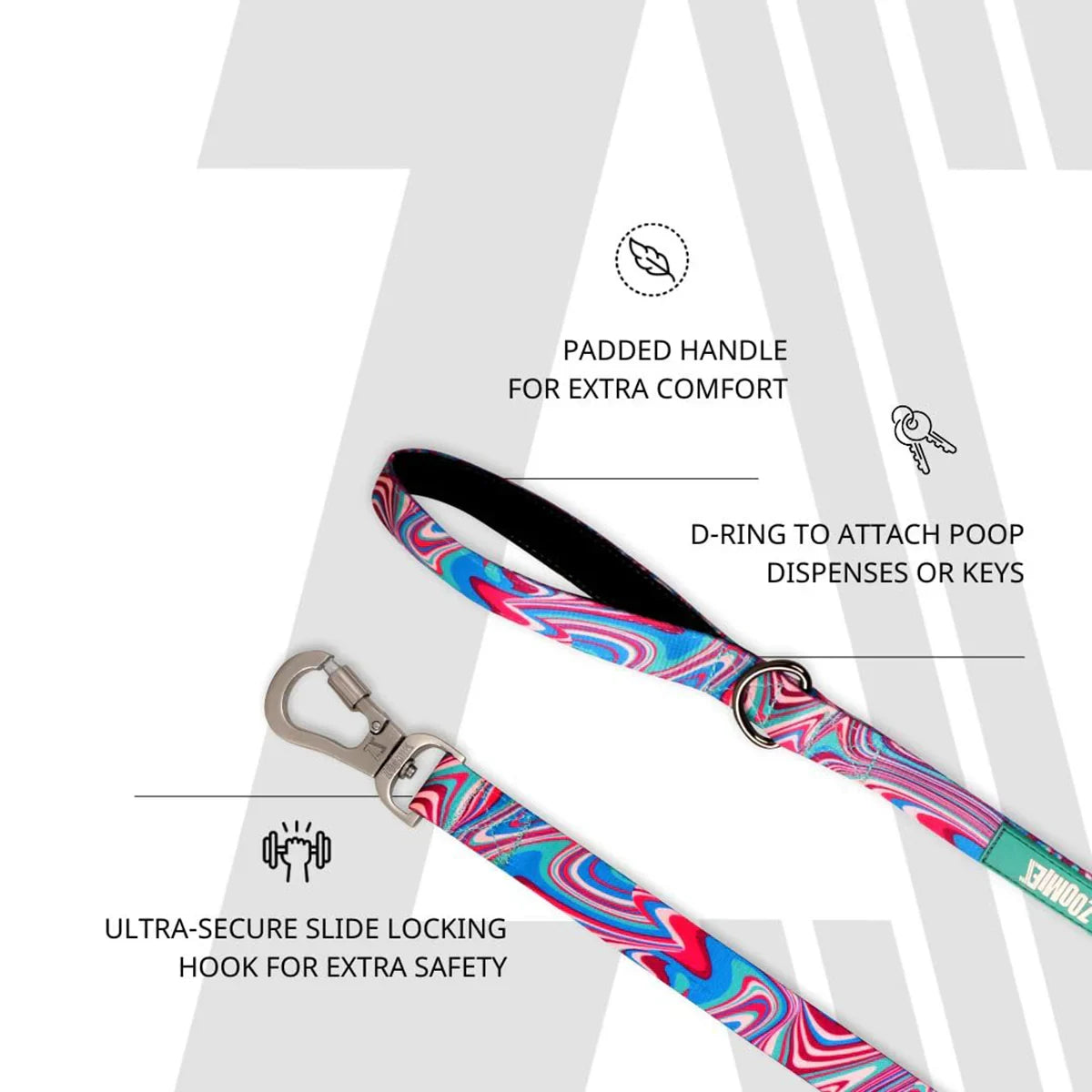 Zoomiez Fuse Printed Dog Leash - Zigly