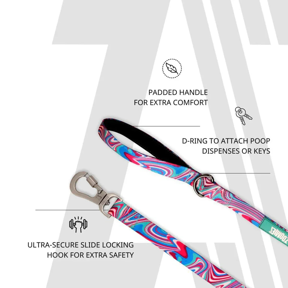 Zoomiez Fuse Printed Dog Leash - Zigly