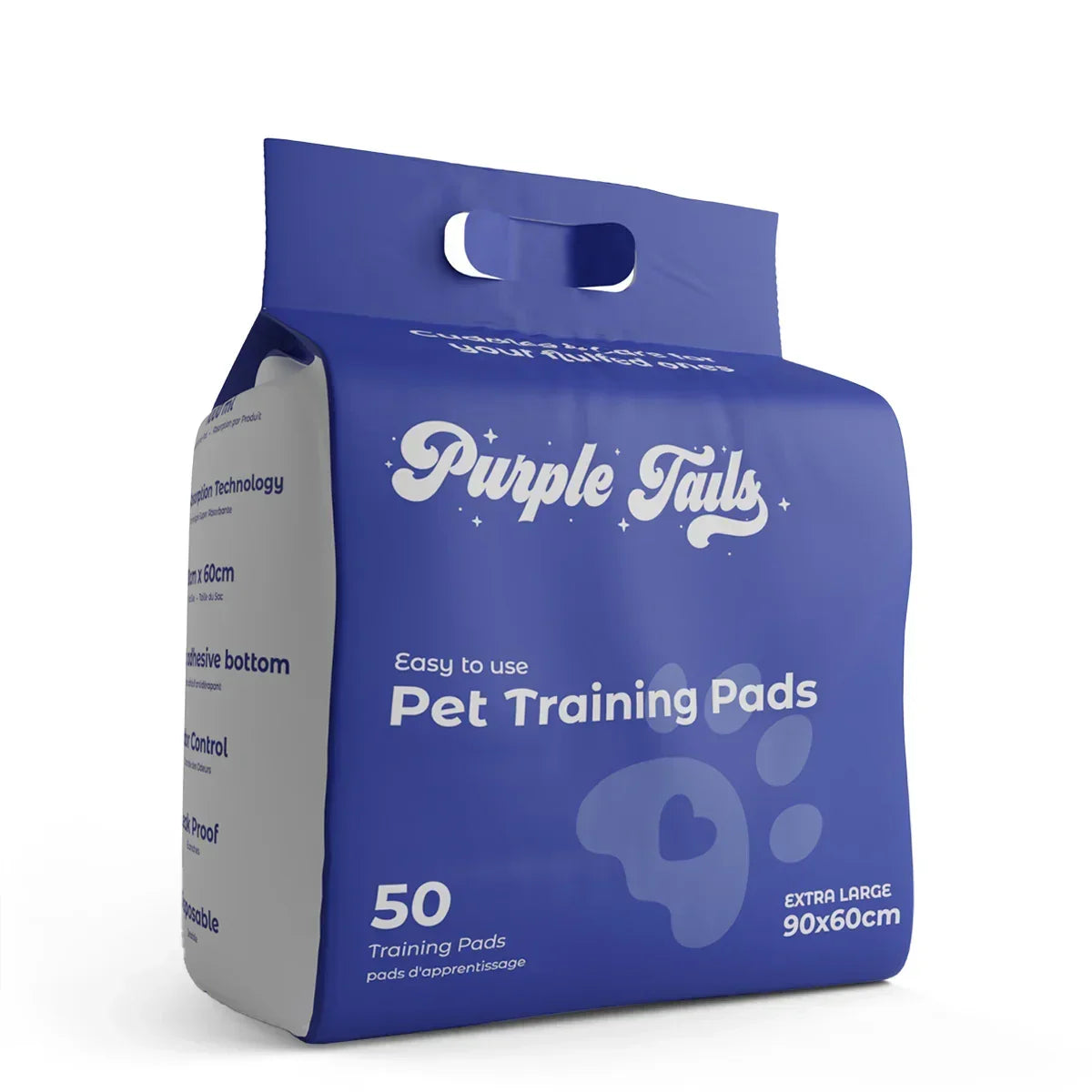 Purple Tails Pet Training Pads - 50 Pads - Zigly