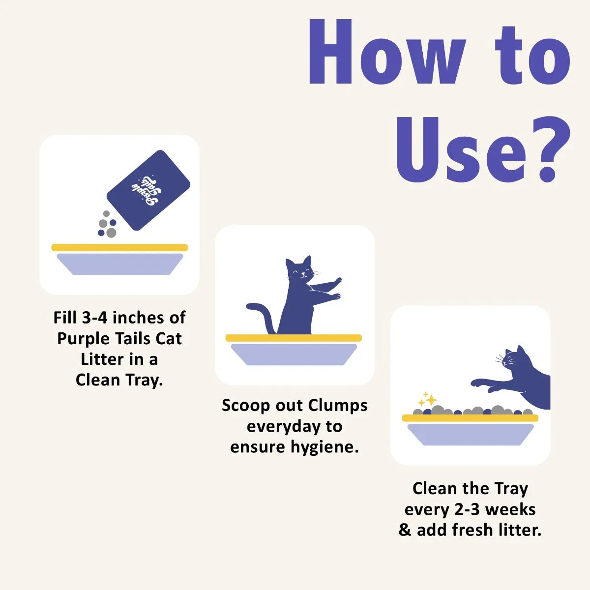 Purple Tails Cat Litter Unscented - 10 Kg - Zigly