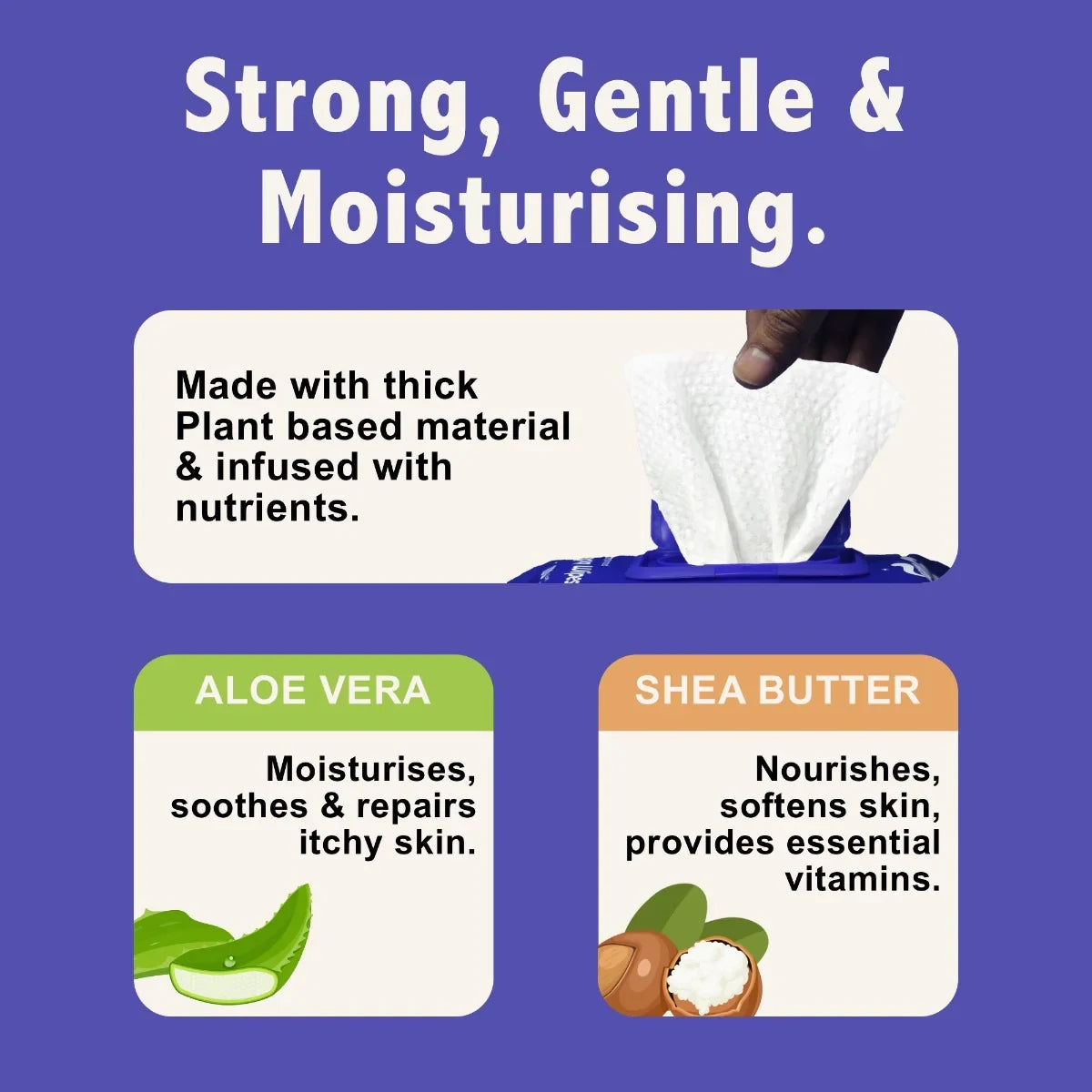 Purple Tails Dog Wipes - Unscented - 100 Wipes - Zigly