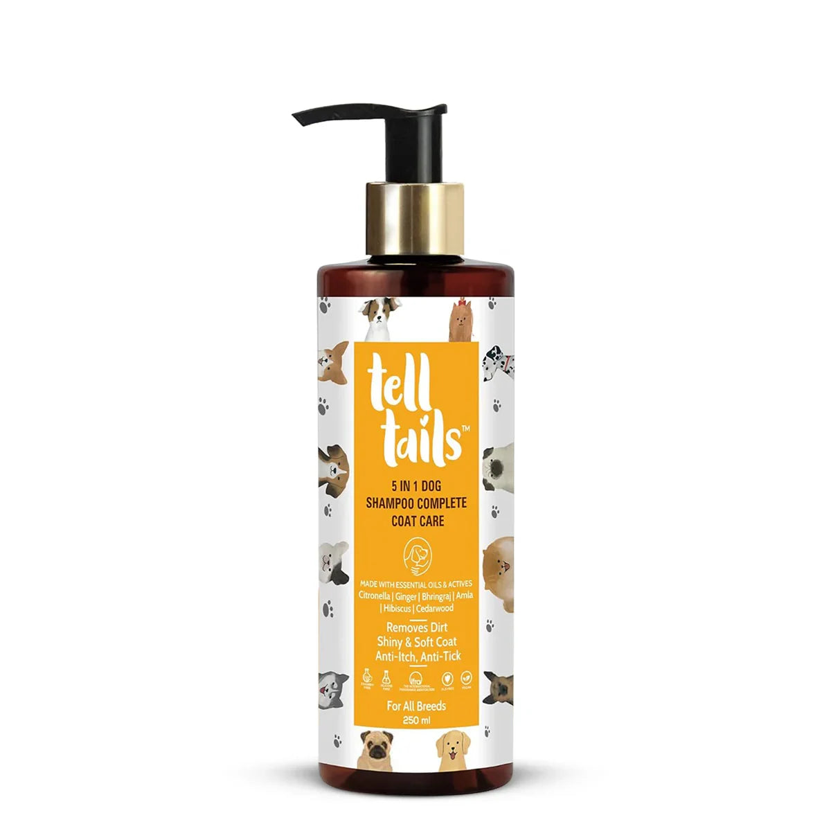 Tell Tails 5-in-1 Natural Dog Shampoo - 250ml - Zigly