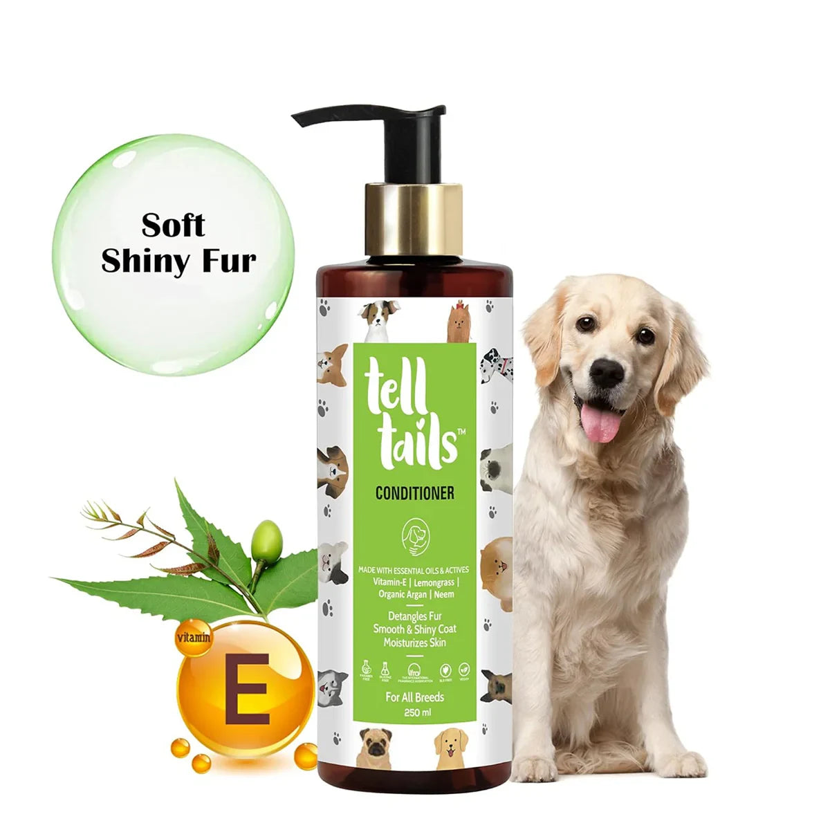 Tell Tails Natural Dog Conditioner - 250ml - Zigly