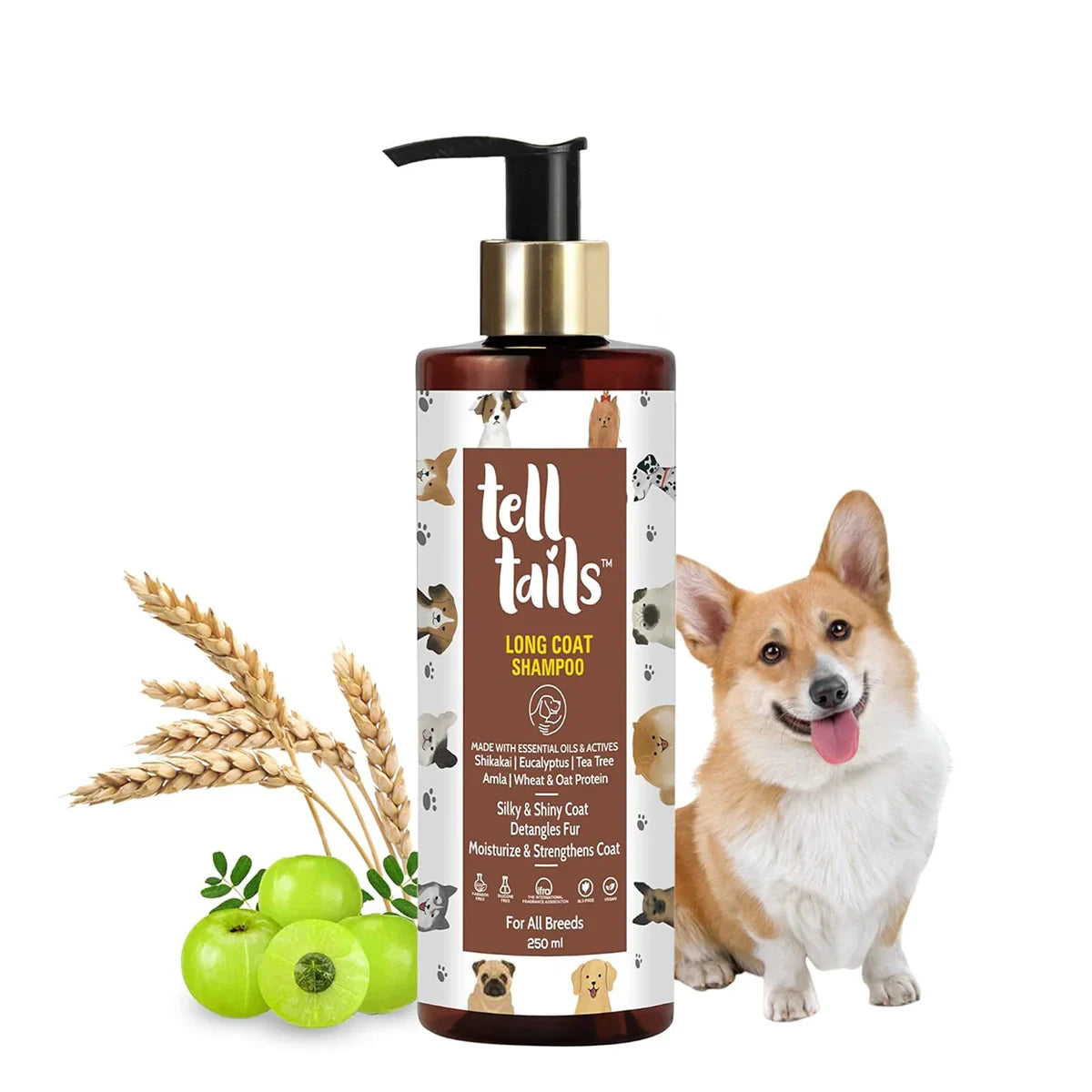 Tell Tails Long Coat Shampoo - 250ml - Zigly
