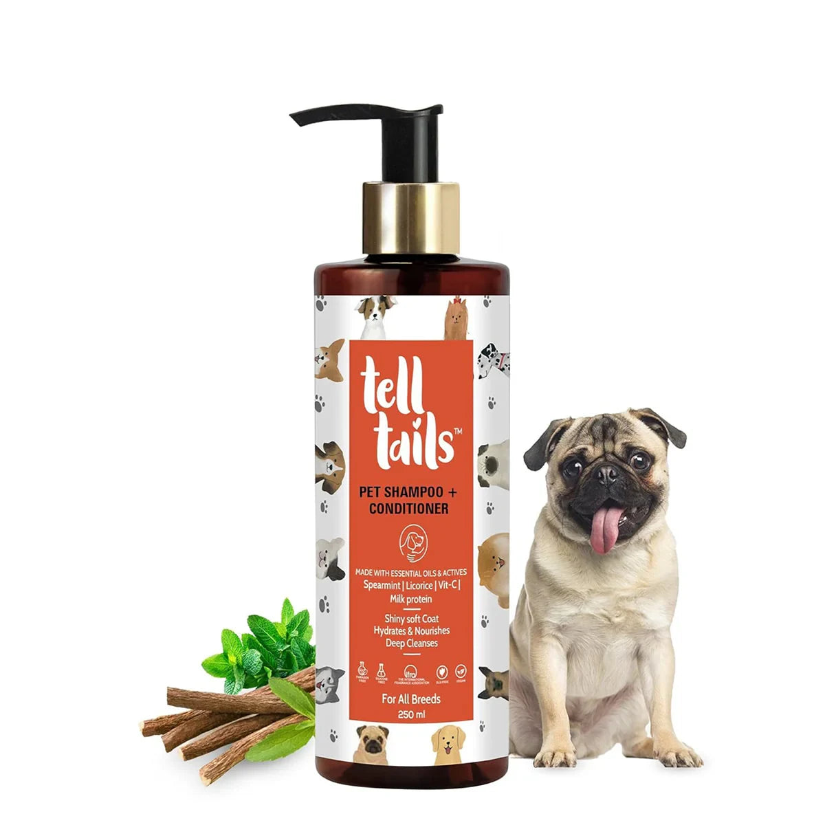 Tell Tails 2-in-1 Shampoo and Conditioner for Dogs - 250ml - Zigly