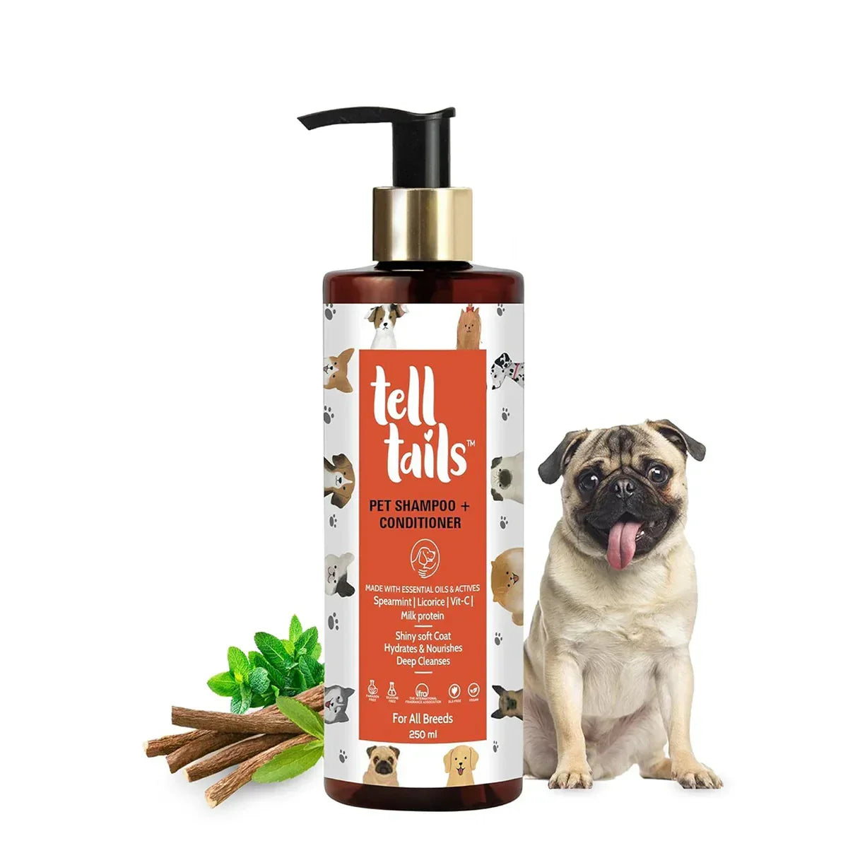 Tell Tails 2-in-1 Shampoo and Conditioner for Dogs - 250ml - Zigly