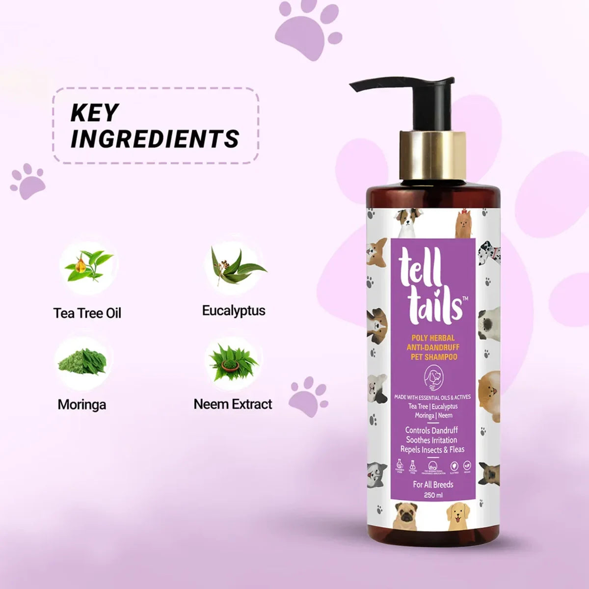 Tell Tails Anti-Dandruff Pet Shampoo - 250ml - Zigly