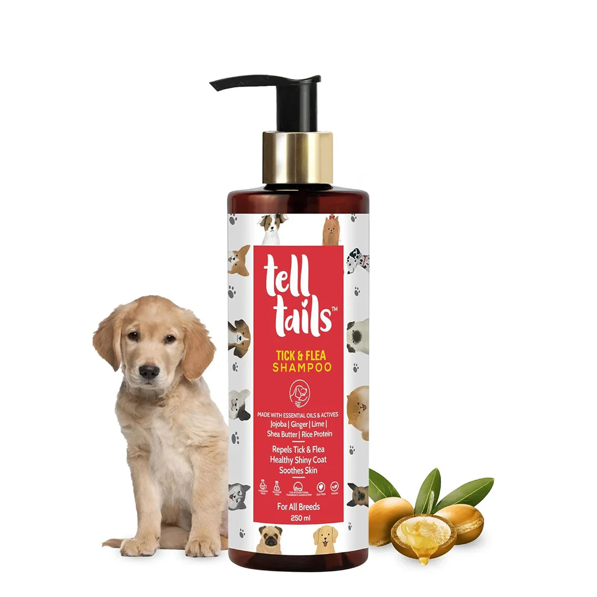 Tell Tails Tick & Flea Dog Shampoo - 250ml - Zigly
