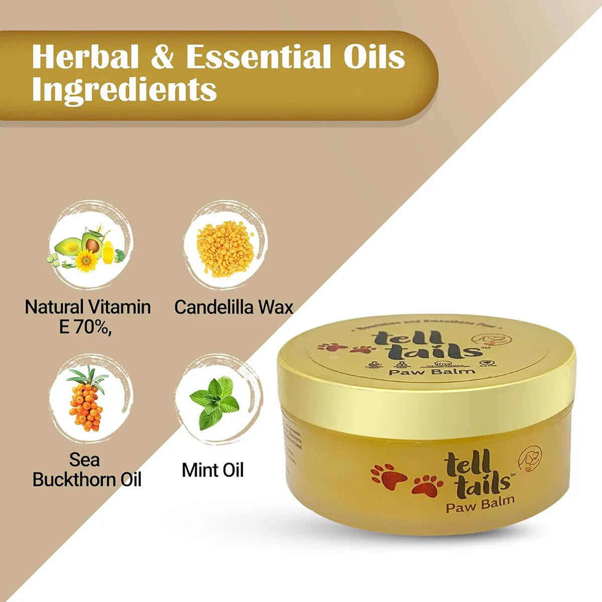 Tell Tails Paw Cream for Dogs - 50g - Zigly