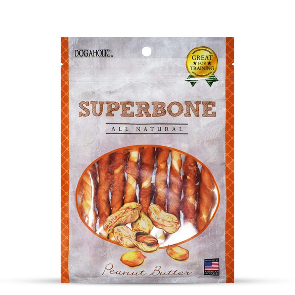 Dogaholic Superbone Chicken Stick Dog Treat with Peanut Butter Flavour - Zigly
