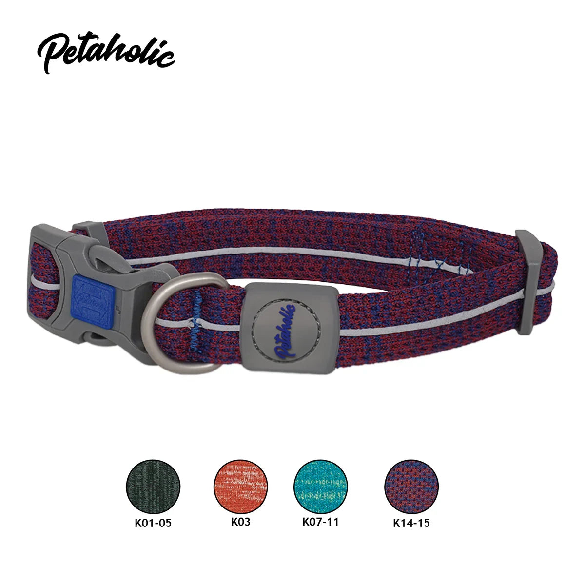 Petaholic Sports Series Dog Collar-Maroon - Zigly
