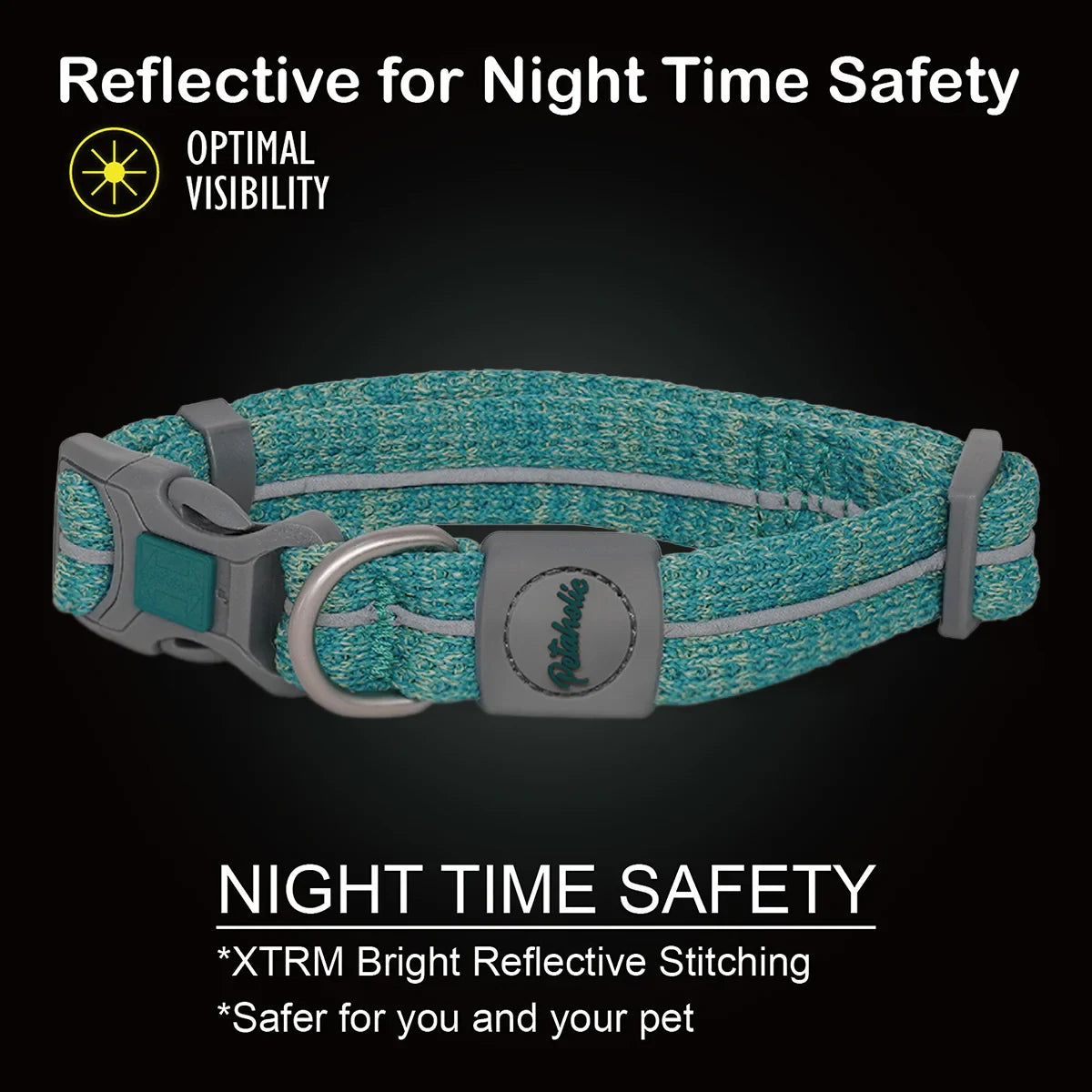 Petaholic Sports Series Dog Collar-Ocean Blue - Zigly