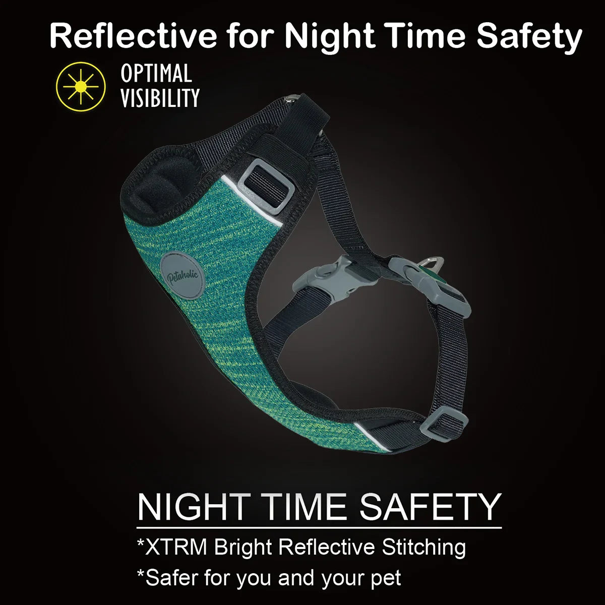 Petaholic Sports Series Dog Harness - Ocean Blue - Zigly