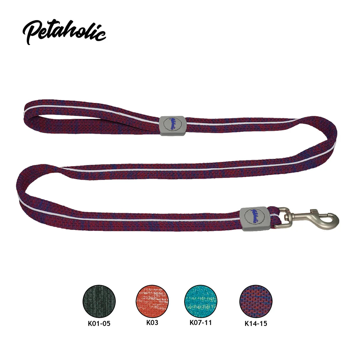 Petaholic Sports Series Dog Leash - Maroon - Zigly