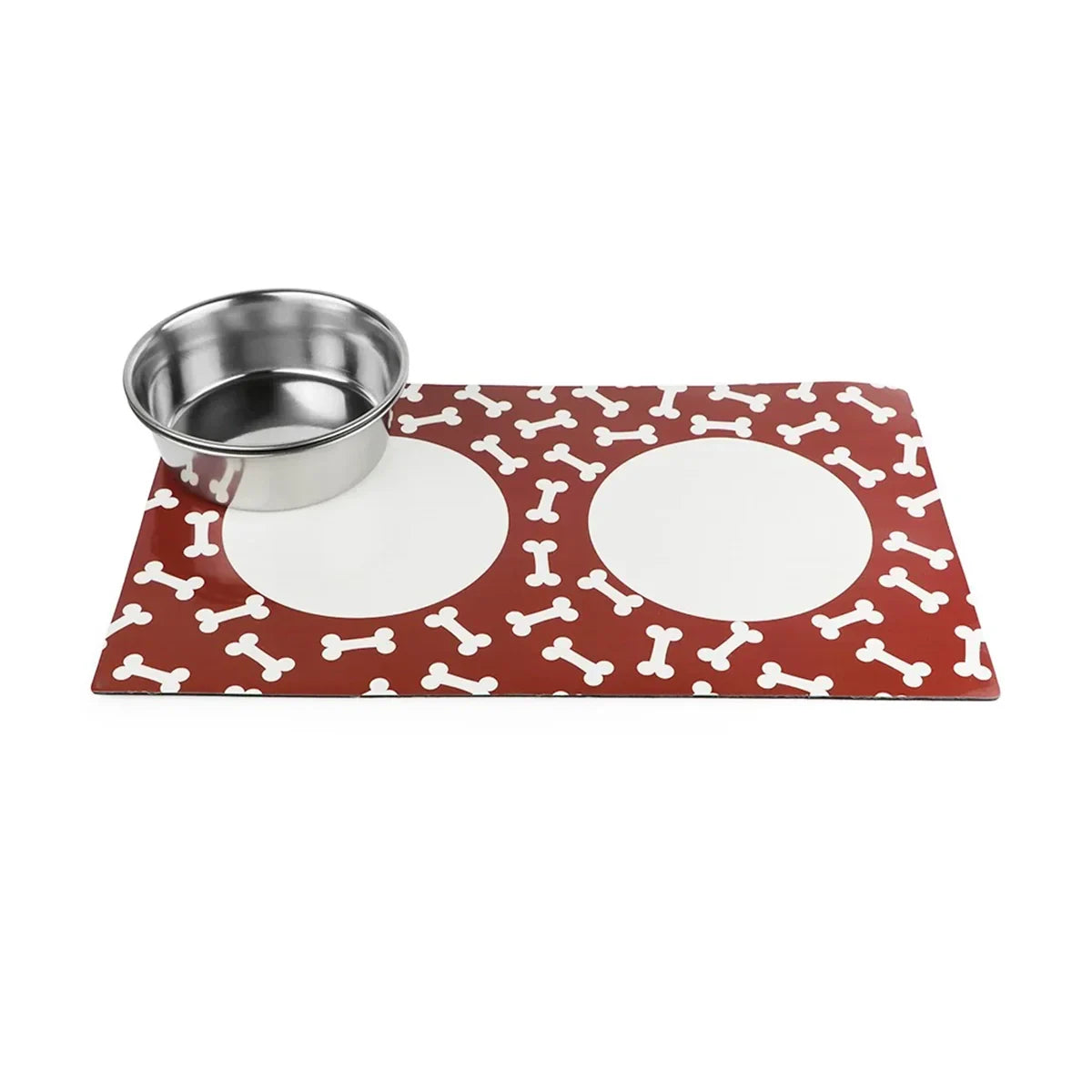 Pawpourri Stay On Mat Stainless Steel Pet Bowl Combo With Magnetic Base On Mat - Zigly