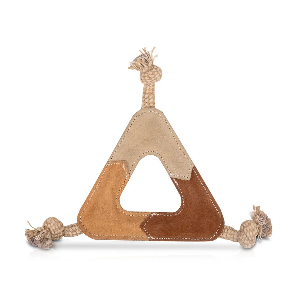 Pawpourri Suede Leather Dog Chew Dog Toy- Beige - Zigly