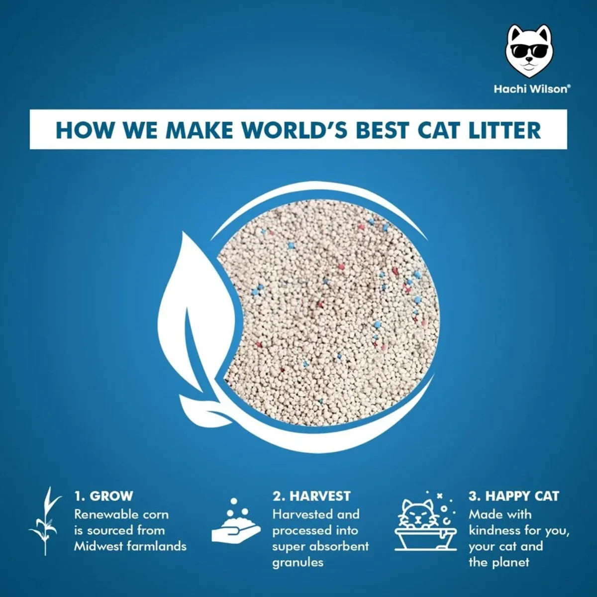 Hachi Wilson Premium 100% Natural Bentonite Cat Litter - 5kg - Zigly