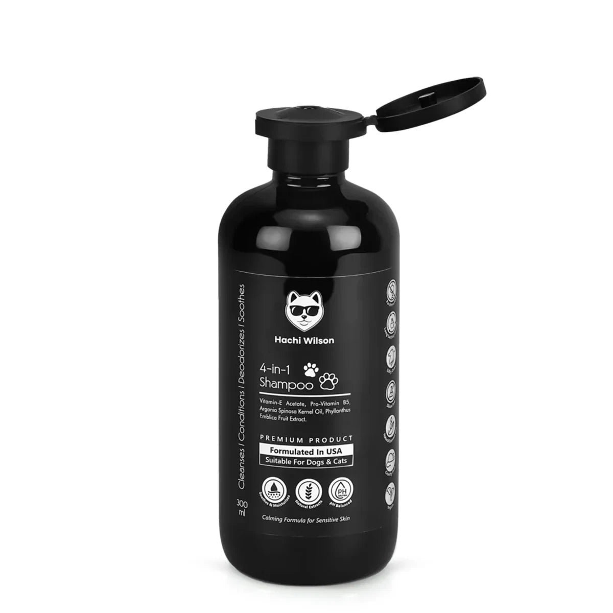 Hachi Wilson Premium 4-in-1 Dog/Cat Shampoo (USA Formulated, USFDA Approved) - 300ml - Zigly
