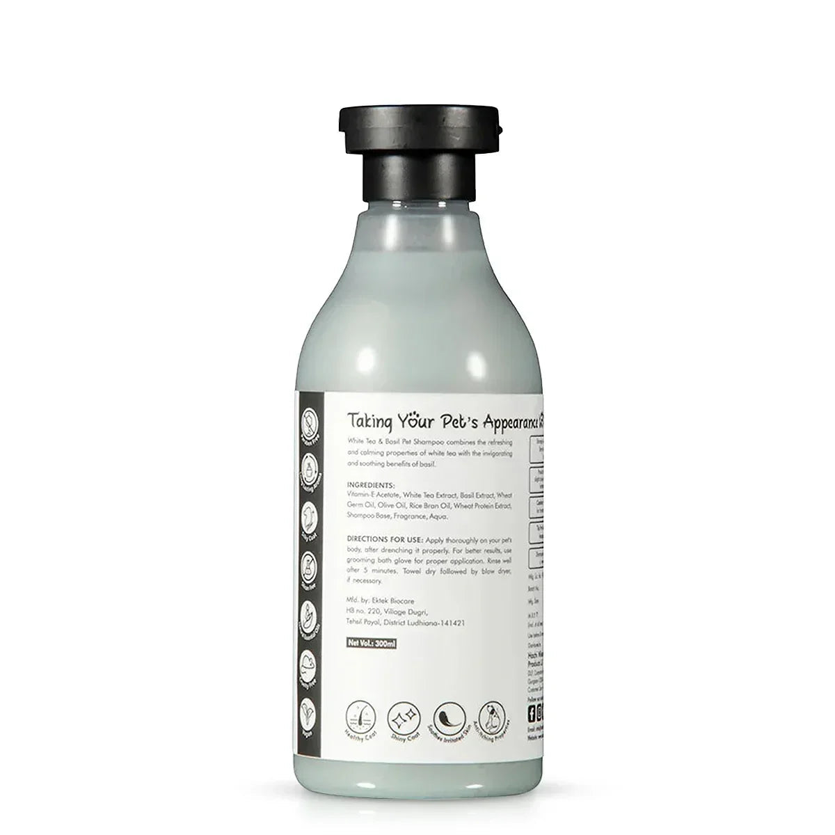 Hachi Wilson Premium White Tea & Basil Dog/Cat Shampoo (USA Formulated, USFDA Approved) - 300ml - Zigly