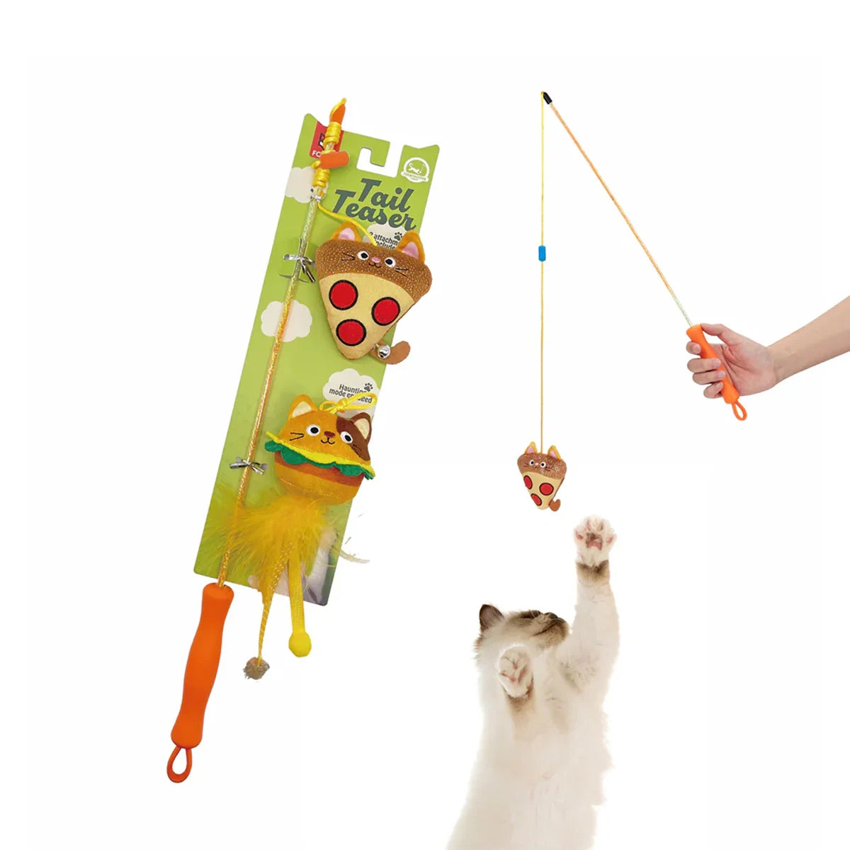 Fofos Cat Wand Toy Replaceable-Meow Fast Food