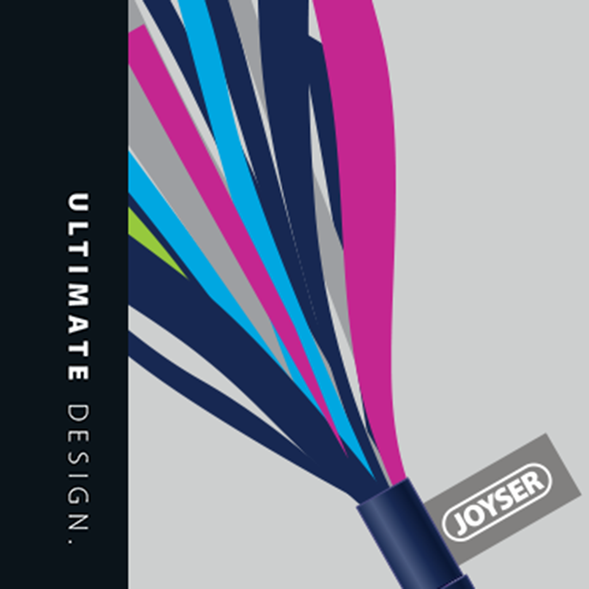 Zigly Joyser cable with colorful wires and black panel reading Ultimate Design