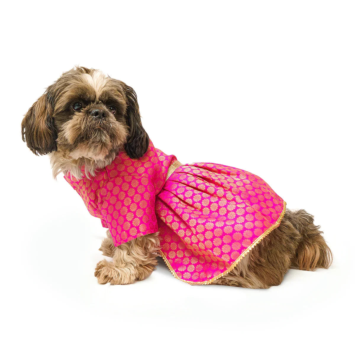Pawgy Pets Occassion Wear Dog Dress Pink - Zigly