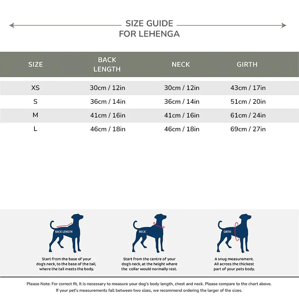 Pawgy Pets Yellow Dog Lehenga - Zigly