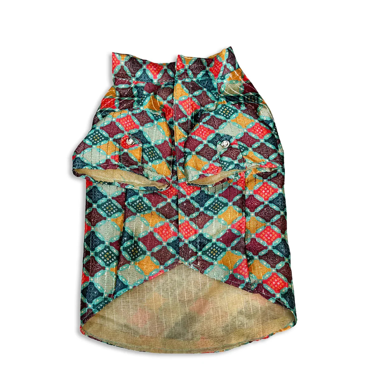 Pawgy Pets Silk Dog Kurta Multi - Zigly