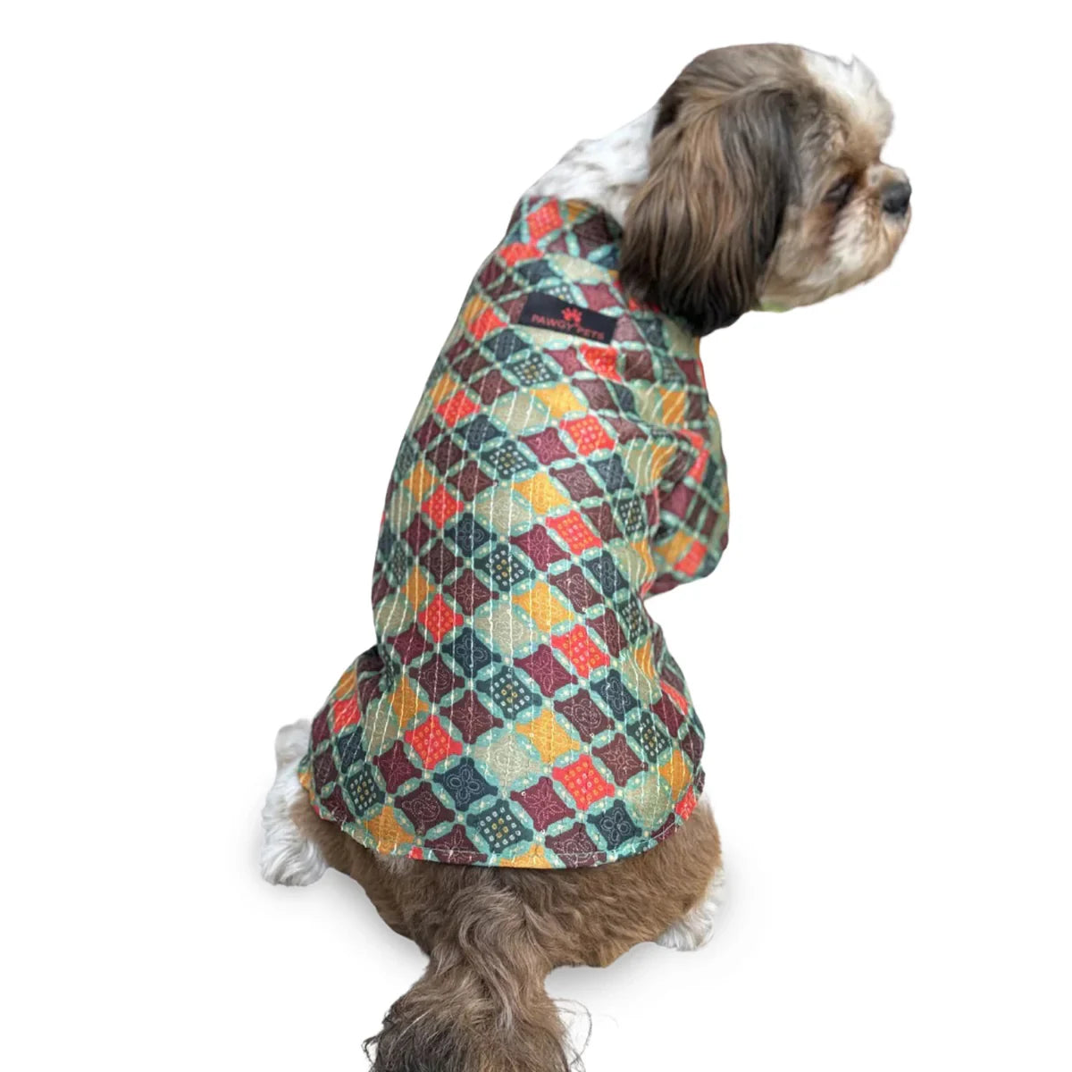 Pawgy Pets Silk Dog Kurta Multi - Zigly