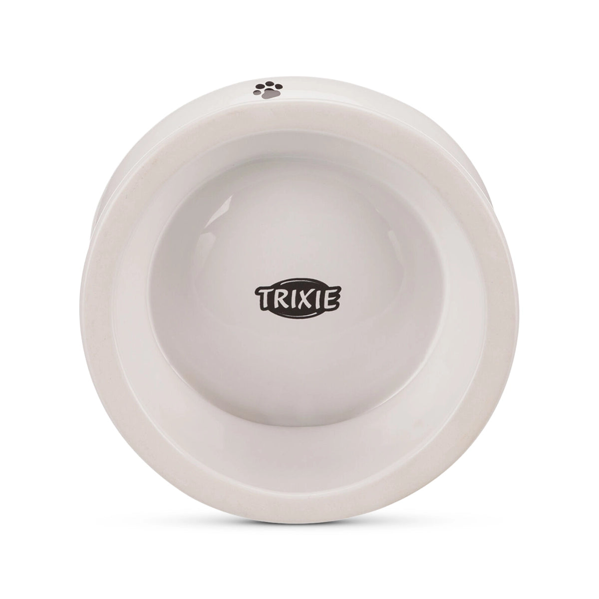 Trixie Elevated Ceramic Cat Bowl 370ml - Dia 14cm - White