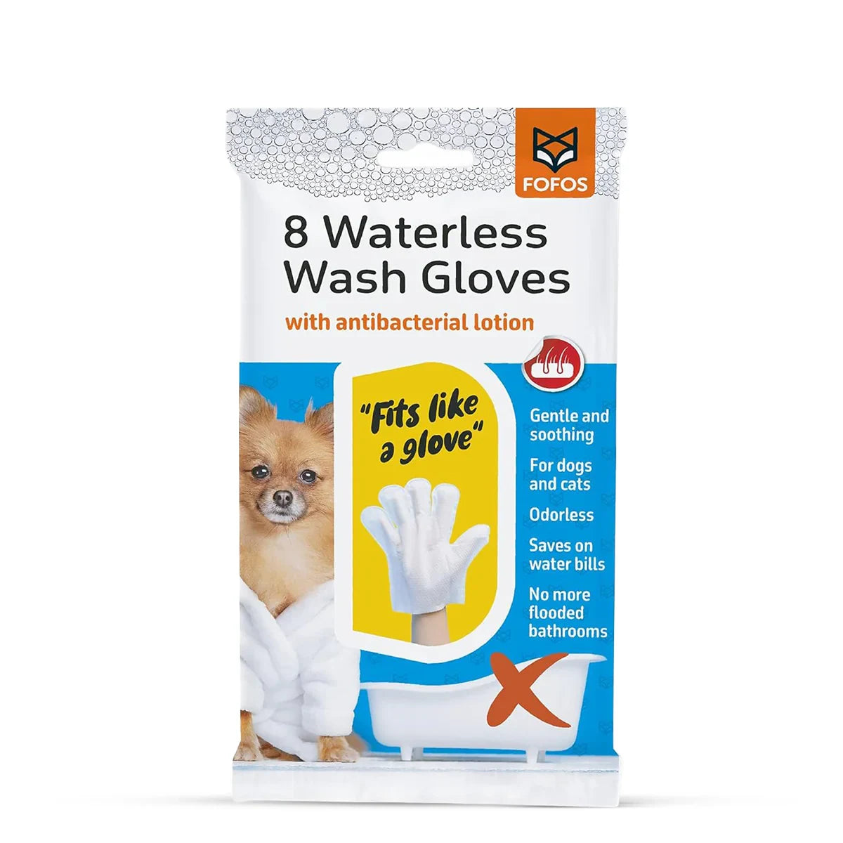 FOFOS 8 Waterless Wash Gloves - Zigly