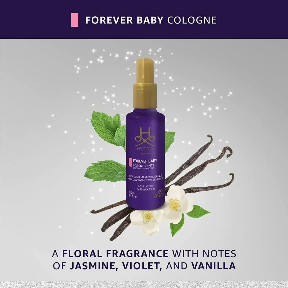 Hydra Groomers Forever Baby Pet Cologne for Dogs & Cats - 130ml - Zigly